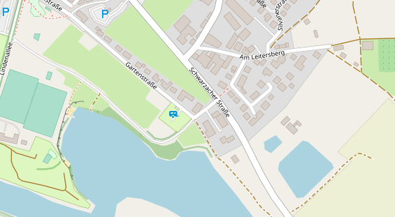 Stellplatz auf Satellitenbild