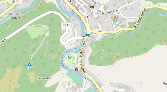 Stellplatz auf Satellitenbild