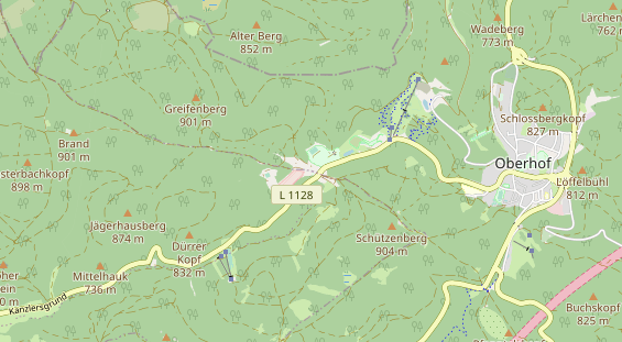 Area di sosta per camper sulla carta