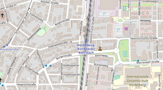 Stellplatz auf Satellitenbild