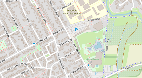 Stellplatz auf Satellitenbild