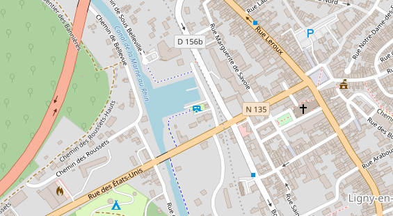 Stellplatz auf Satellitenbild