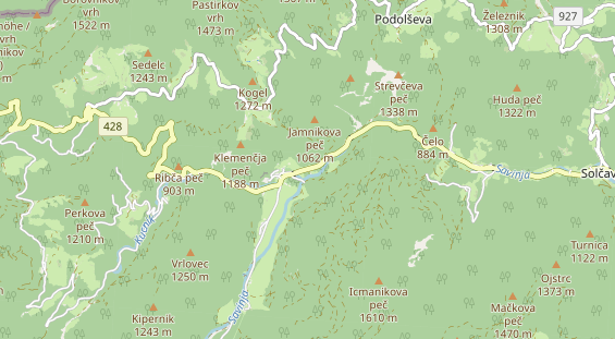 Aire camping-car sur la carte