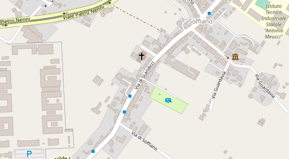 Stellplatz auf Satellitenbild