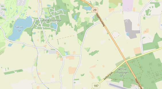 Area di sosta per camper sulla carta