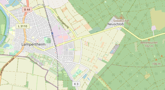 Área para autocaravana en la tarjeta