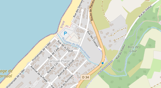 Stellplatz auf Satellitenbild