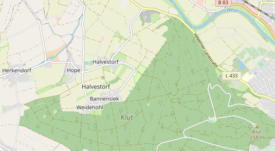 Área para autocaravana en la tarjeta