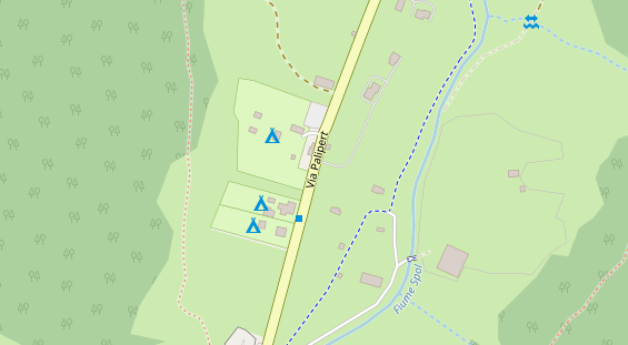 Stellplatz auf Satellitenbild