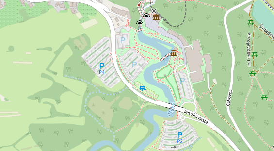 Stellplatz auf Satellitenbild