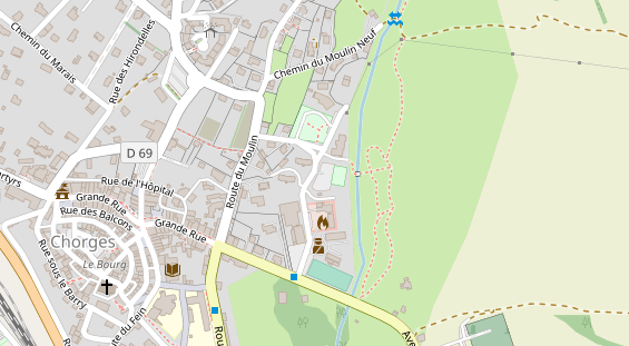 Stellplatz auf Satellitenbild