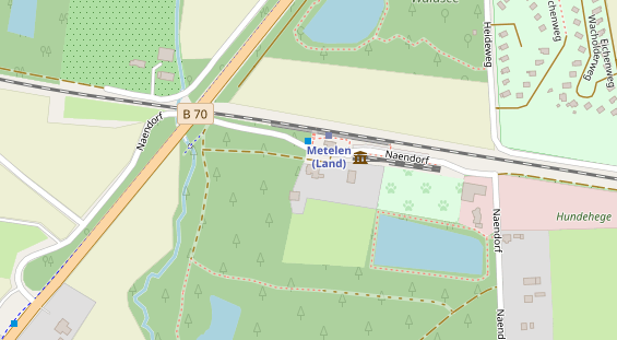 Stellplatz auf Satellitenbild