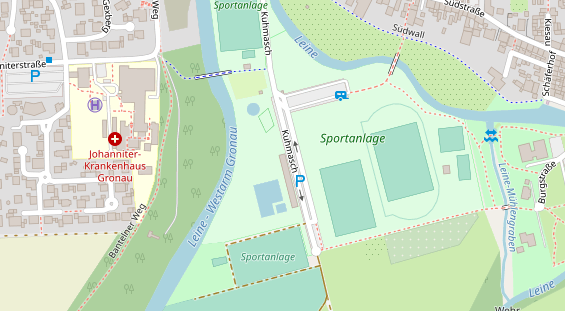 Stellplatz auf Satellitenbild