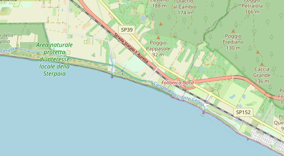 Área para autocaravana en la tarjeta