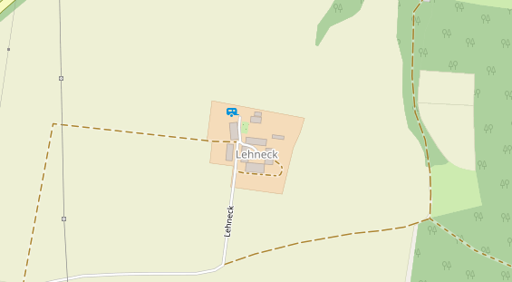 Stellplatz auf Satellitenbild