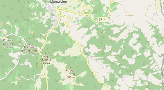 Aire camping-car sur la carte