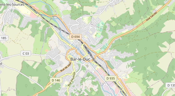 Aire camping-car sur la carte