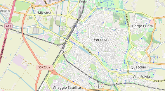 Area di sosta per camper sulla carta