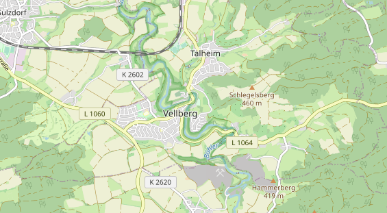 Área para autocaravana en la tarjeta