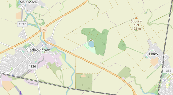 Area di sosta per camper sulla carta