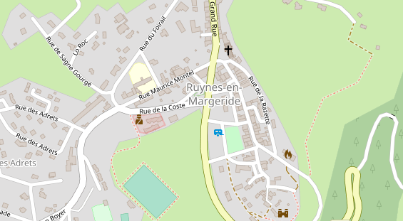 Stellplatz auf Satellitenbild