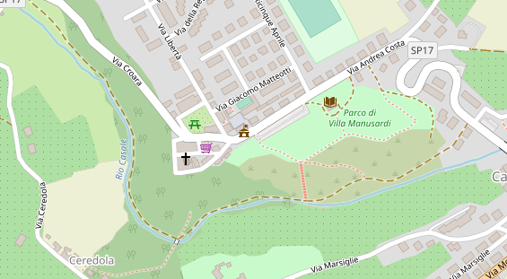 area sosta camper auf Karte