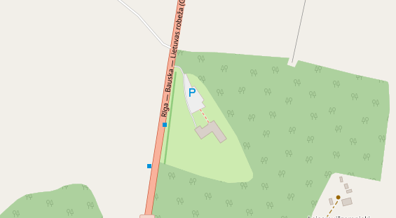 Stellplatz auf Satellitenbild