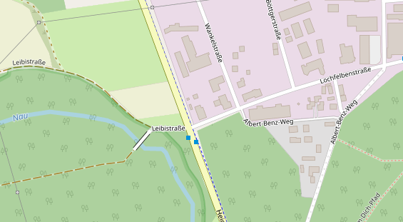 Stellplatz auf Satellitenbild