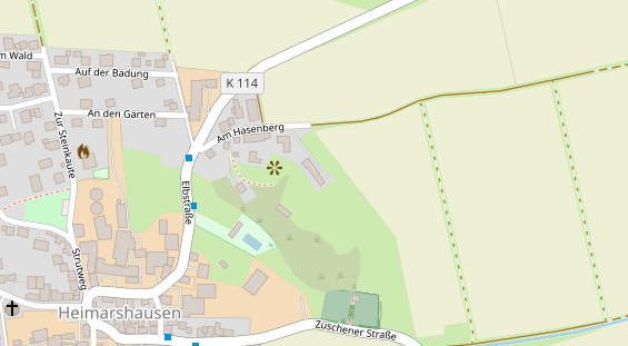 Stellplatz auf Satellitenbild