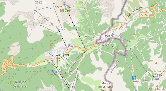 Área para autocaravana en la tarjeta