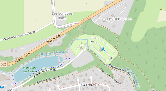 area sosta camper auf Karte