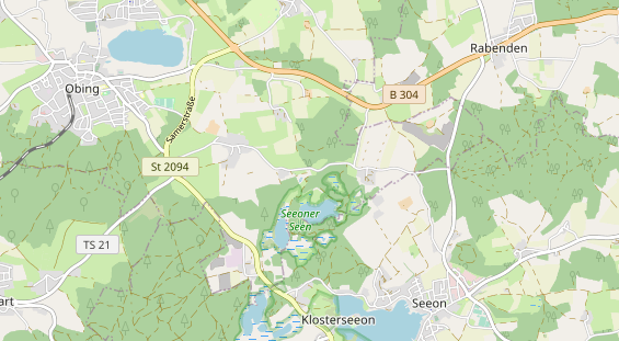 Area di sosta per camper sulla carta