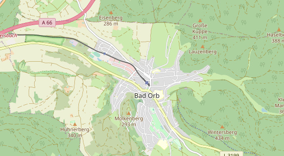 Aire camping-car sur la carte