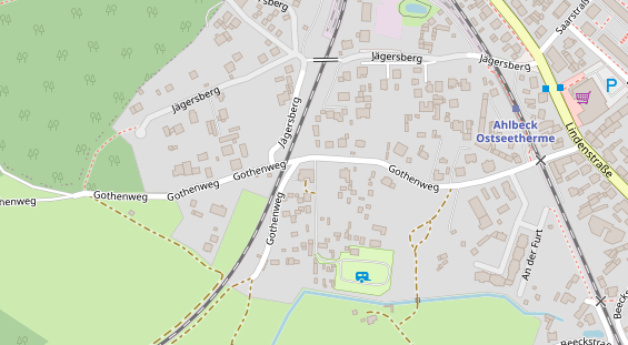 Stellplatz auf Satellitenbild