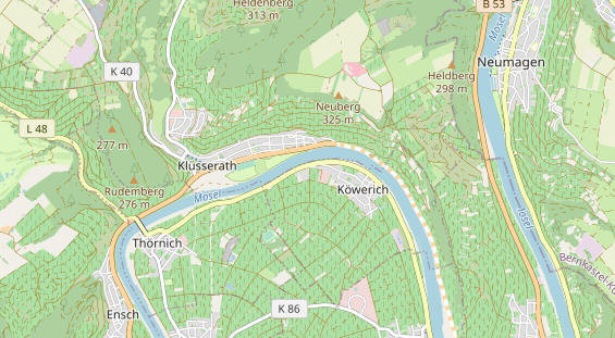 Aire camping-car sur la carte