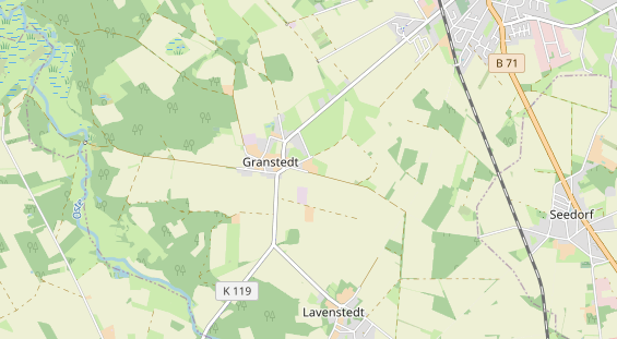 Aire camping-car sur la carte