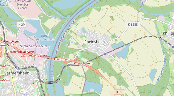 Area di sosta per camper sulla carta