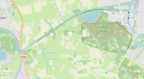 Area di sosta per camper sulla carta