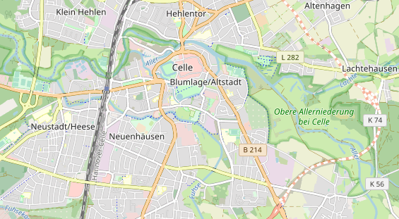 Area di sosta per camper sulla carta