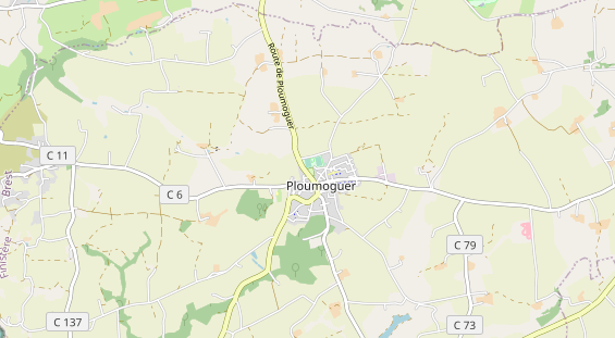 Area di sosta per camper sulla carta