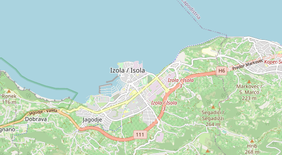 Aire camping-car sur la carte