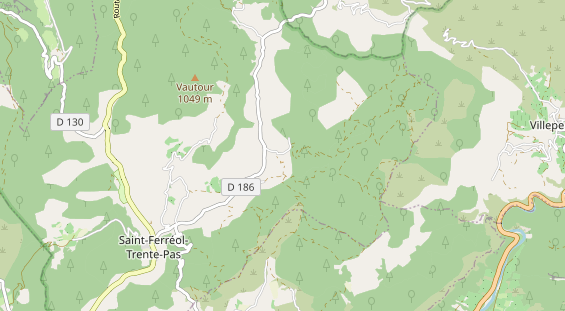 Area di sosta per camper sulla carta