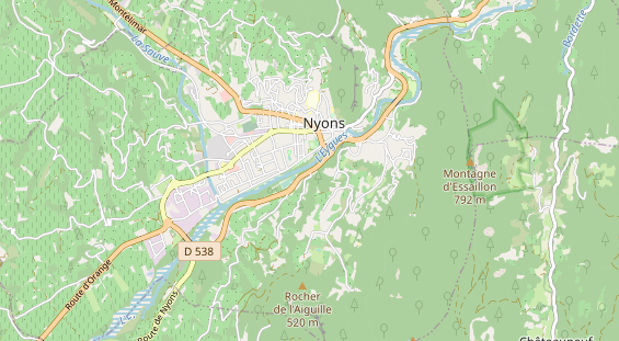 Area di sosta per camper sulla carta