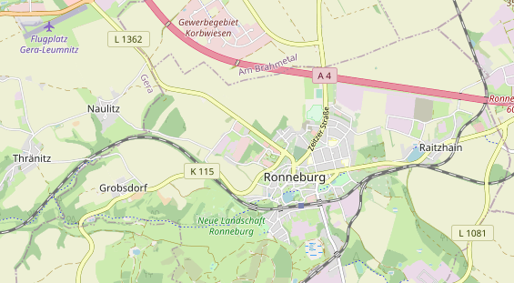 Area di sosta per camper sulla carta