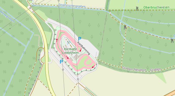 Stellplatz auf Satellitenbild