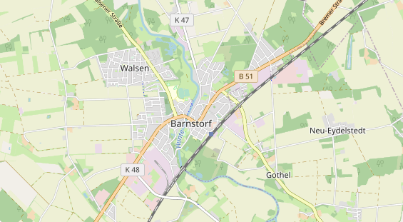 Aire camping-car sur la carte