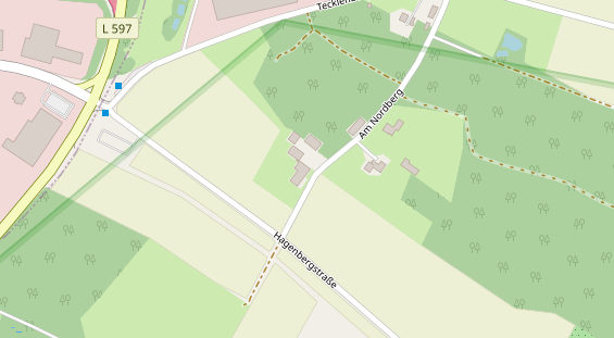 Stellplatz auf Satellitenbild