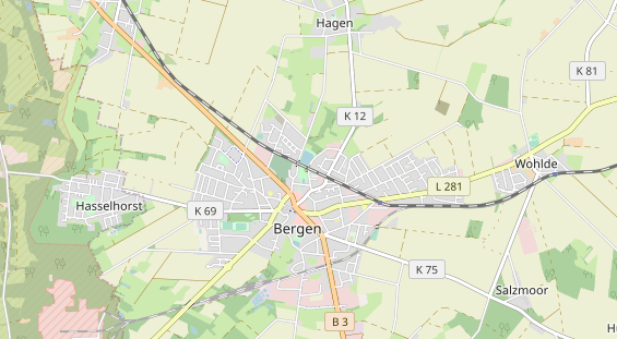 Area di sosta per camper sulla carta