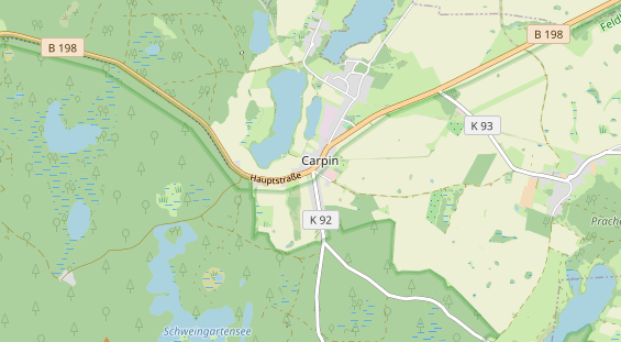 Área para autocaravana en la tarjeta