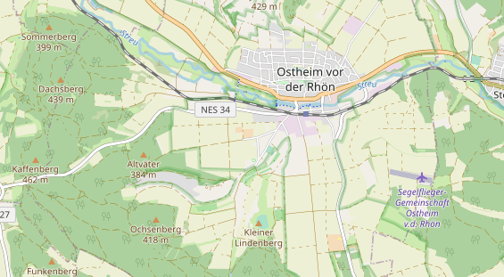 Area di sosta per camper sulla carta